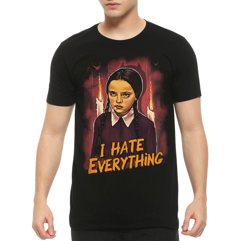 

Футболка мужская DreamShirts Studio Уэнсдей Аддамс - Wednesday WED-66691-2 черная S, Черный, Уэнсдей Аддамс - Wednesday WED-66691-2