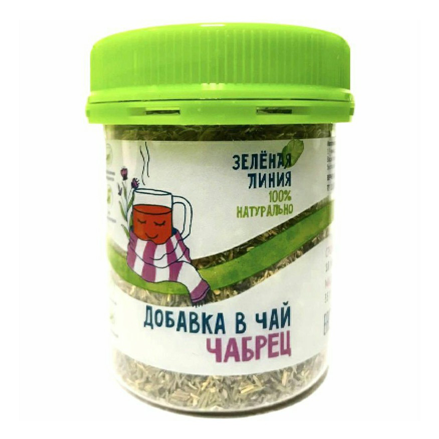 

Добавка в чай Зелёная линия Чабрец сушеный измельченный 35 г