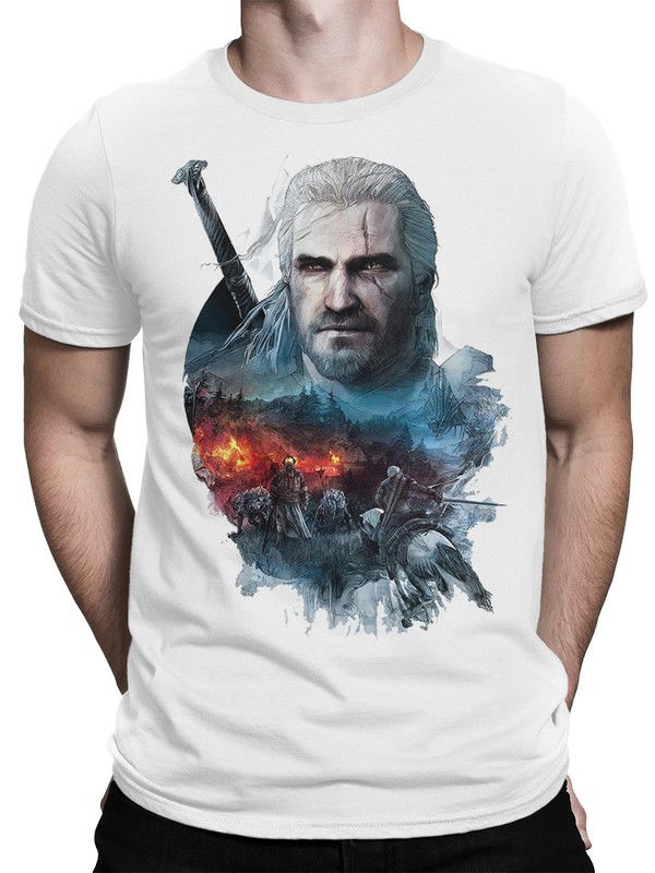 

Футболка мужская DreamShirts Studio The Witcher - Ведьмак Геральт 2 белая 3XL, Белый, The Witcher - Ведьмак Геральт 2