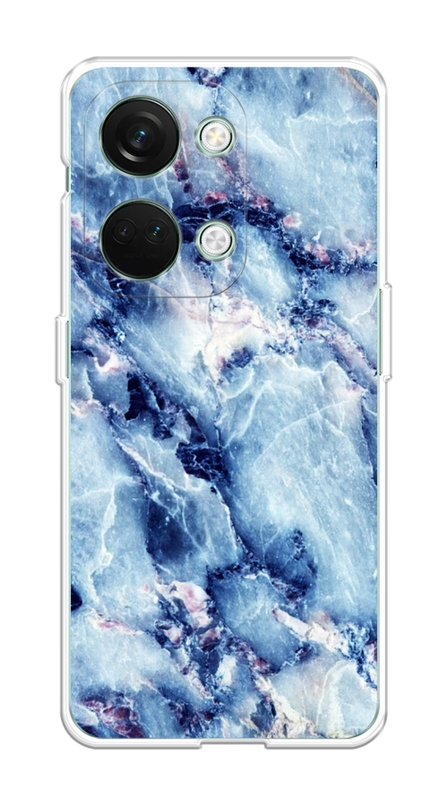 

Чехол на OnePlus Nord 3 "Мрамор с синими прожилками", Синий, 154050-3