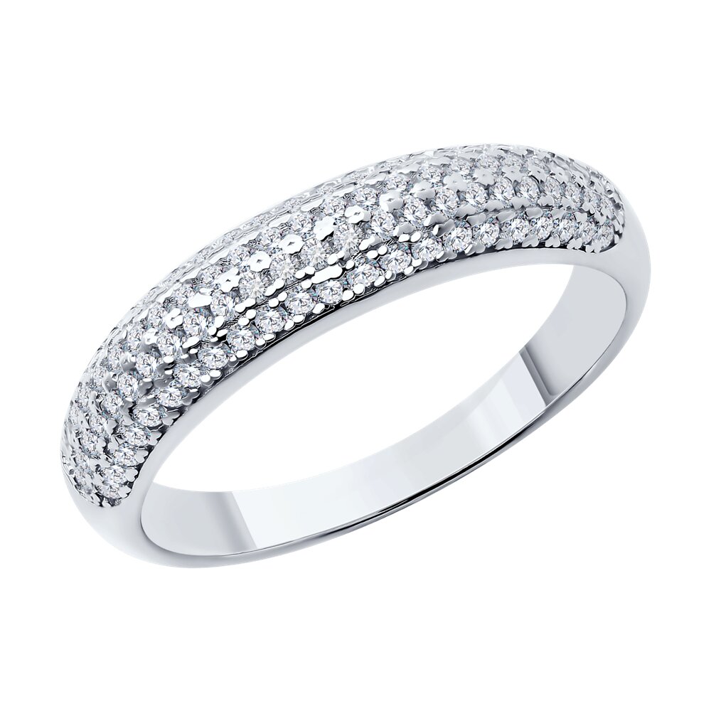 

Кольцо из серебра р.  SOKOLOV 94013996-91, фианит, 94013996-91