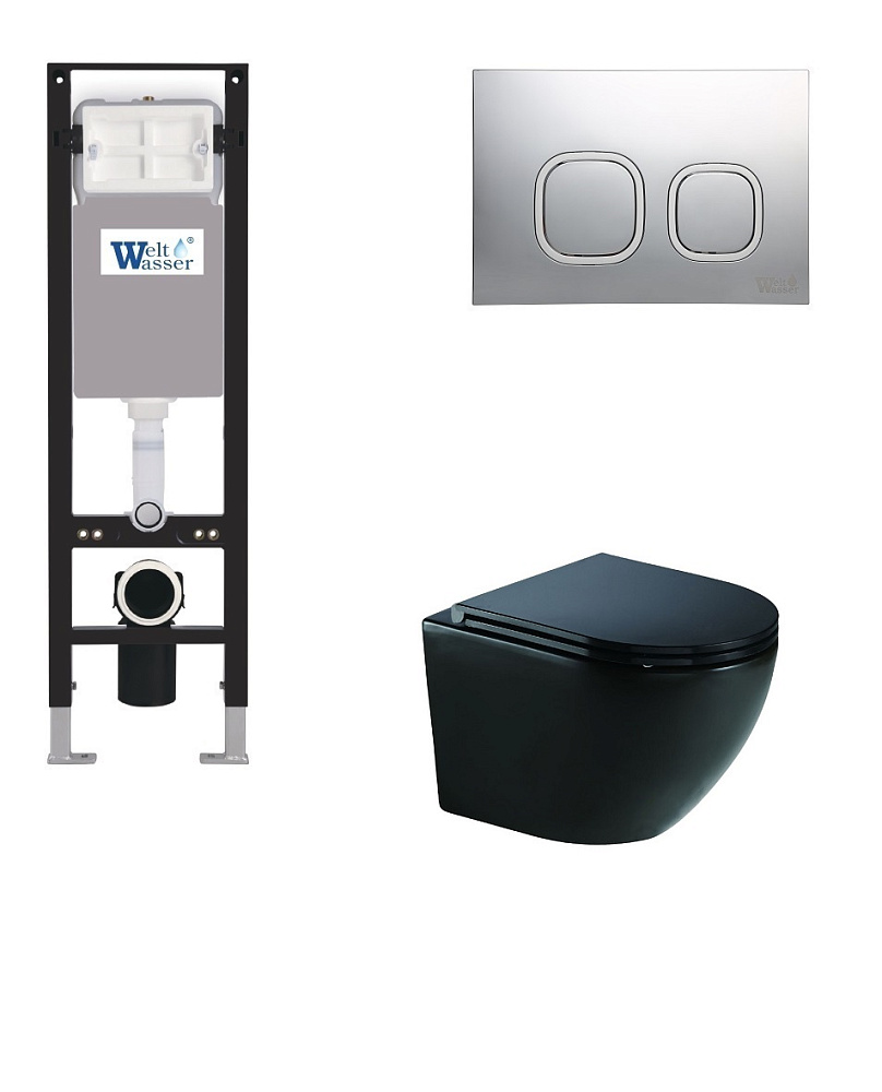 

Унитаз с инсталляцией WeltWasser AMBERG 350 + MERZBACH 041 XL MT-BL + AMBERG RD-CR