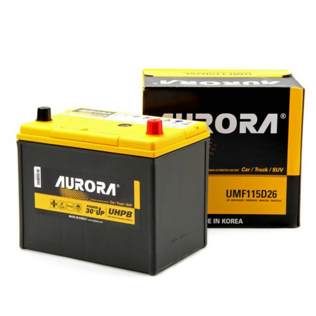 Аккумулятор AURORA JIS ULTRA UMF-115D26R арт. UMF115D26R, Ёмкость 85 Ah, пусковой ток 750A