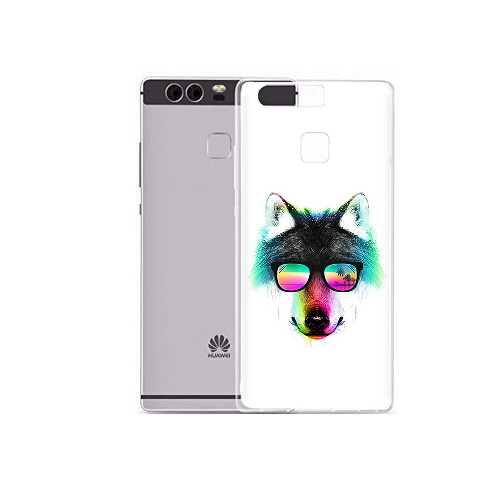 

Чехол MyPads Tocco для Huawei P9 Plus радужный волк (PT31455.54.567), Прозрачный, Tocco