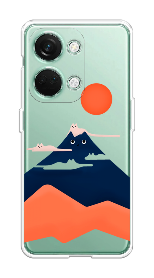 

Чехол на OnePlus Nord 3 "Кот-гора", Черный;оранжевый, 154050-4