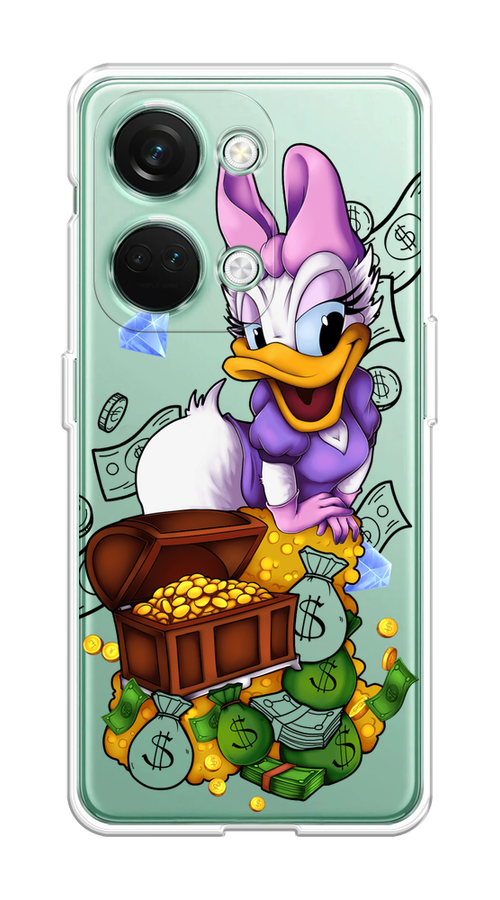 

Чехол на OnePlus Nord 3 "Rich Daisy Duck", Коричневый;белый;фиолетовый, 154050-6