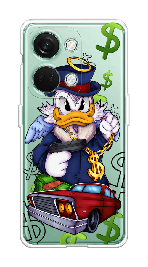 

Чехол на OnePlus Nord 3 "Scrooge McDuck with a Gold Chain", Красный;синий;белый, 154050-6