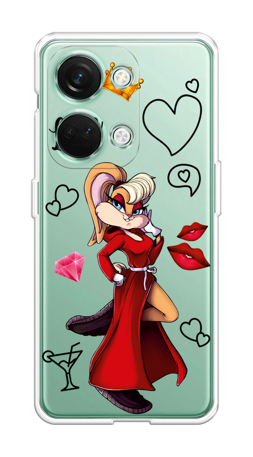 

Чехол на OnePlus Nord 3 "Rich Lola Bunny", Красный;бежевый;оранжевый, 154050-6