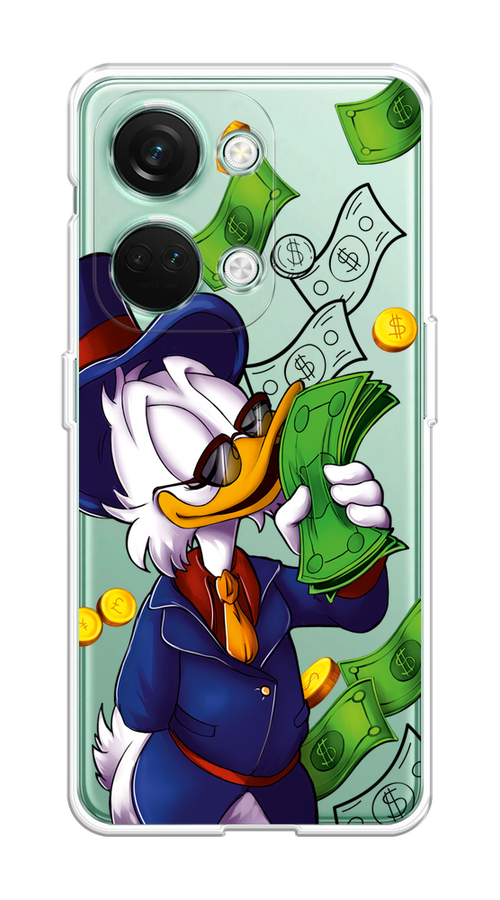 

Чехол на OnePlus Nord 3 "Scrooge McDuck with Money", Синий;зеленый;белый, 154050-6