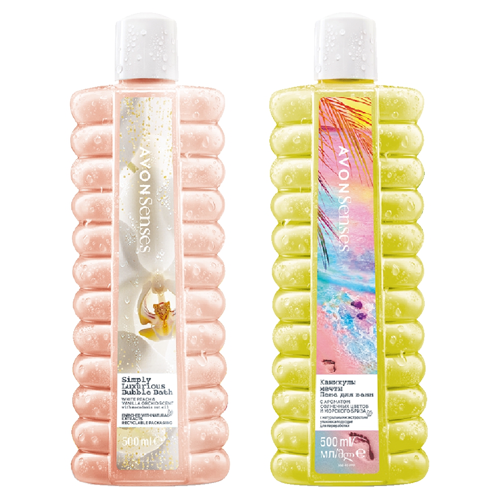 

Пены для ванны Avon Senses Истинная роскошь Каникулы мечты 2шт 500 мл