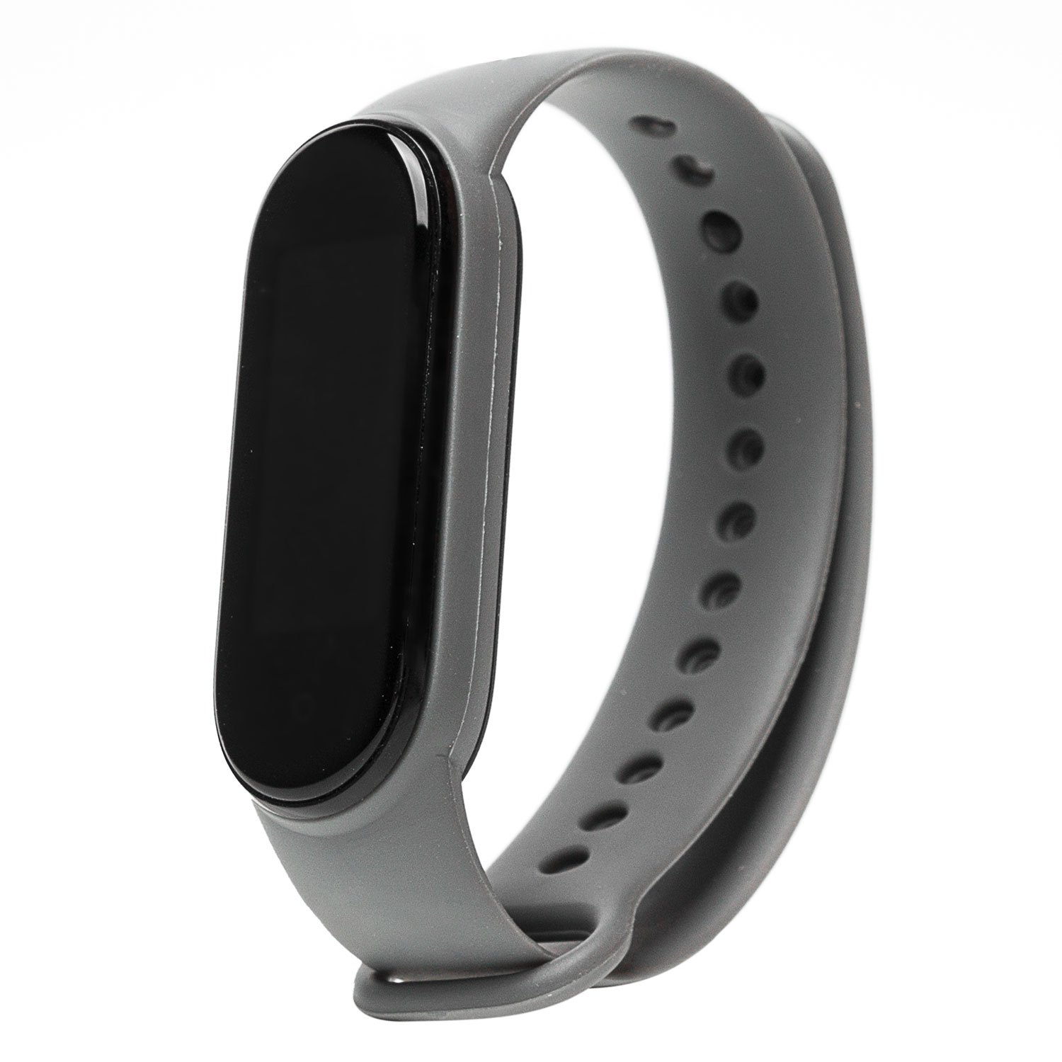 Ремешок для Xiaomi Mi Band 5, Mi Band 6 силиконовый <серый>
