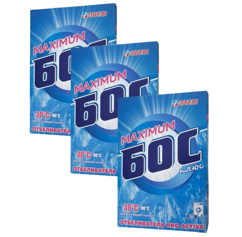 

Отбеливатель БОС плюс maximum, 600 г, 3 шт.