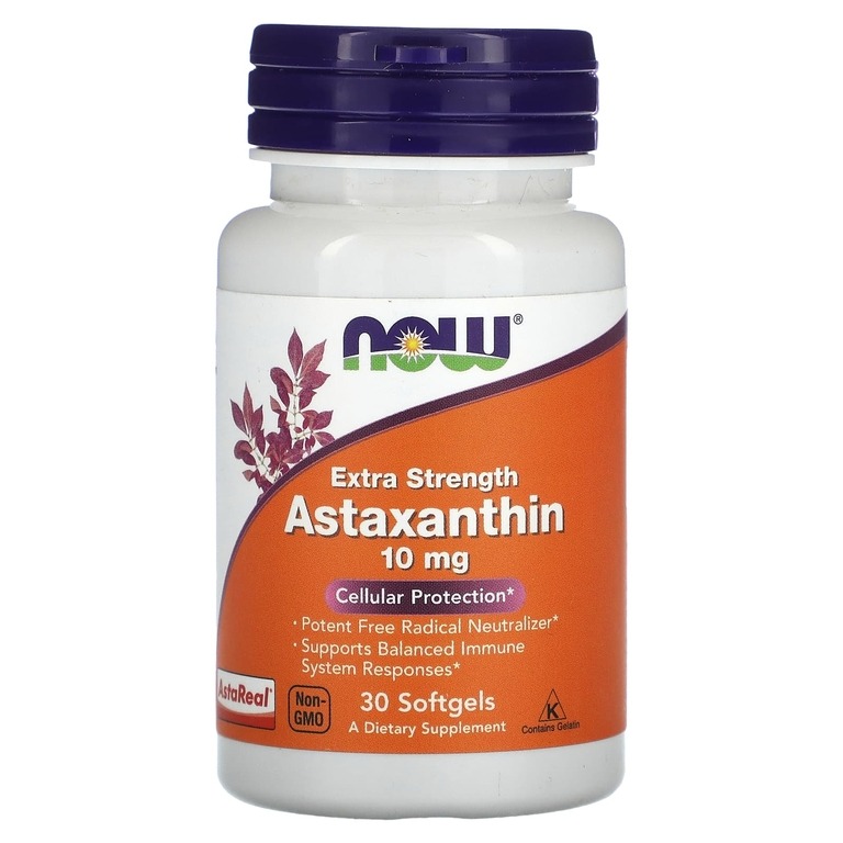 

Астаксантин NOW Extra Strength Astaxanthin мягкие таблетки 10 мг 30 шт.