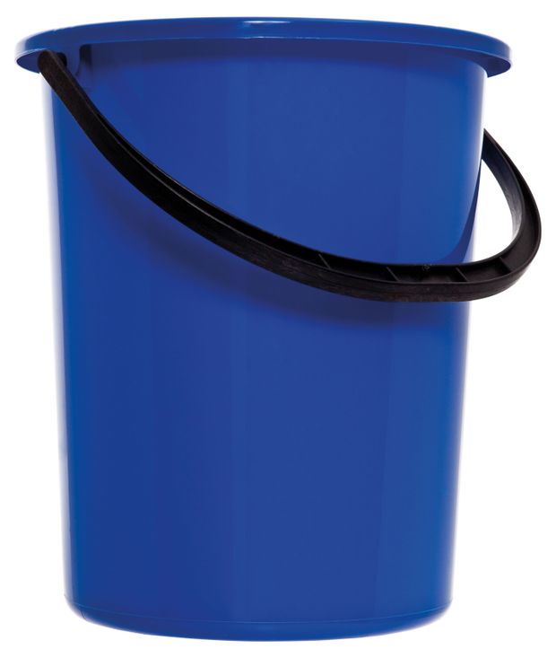 фото Ведро круглое хозяйственное полимербыт синее 13 л