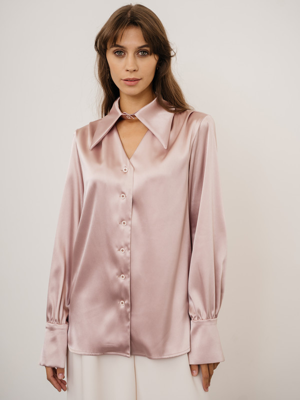Блуза женская Модный дом Виктории Тишиной Амая розовая S