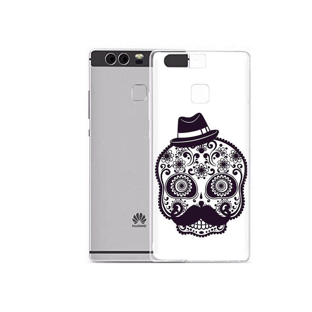 

Чехол MyPads Tocco для Huawei P9 Plus разрисованный скелет (PT31455.54.575), Прозрачный, Tocco