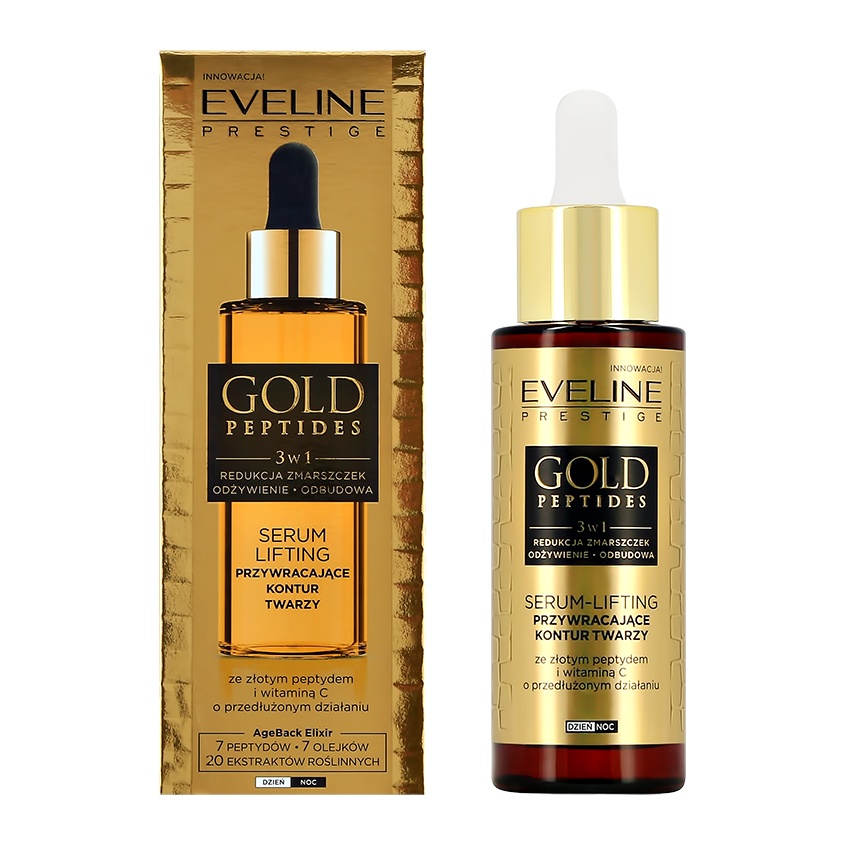 Сыворотка-лифтинг Для Лица Eveline Gold Peptides Антивозрастная 30 Мл la roche posay эфаклар ультра концентрированная сыворотка для лица п несовершенств флакон 30 мл