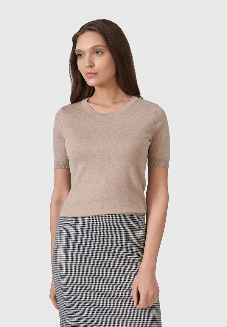 

Джемпер женский Modis M202W01004 бежевый 42-44 RU, M202W01004