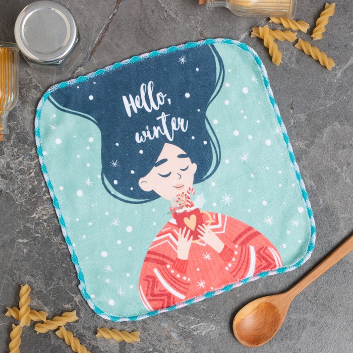 

Салфетка для уборки Hello. winter , 20х20 , п/э