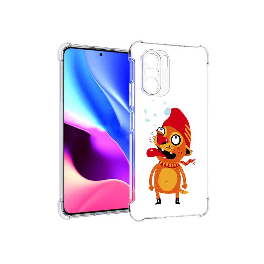 Чехол MyPads Tocco для Xiaomi Redmi K40 Зимний кот (PT158239.260.88)