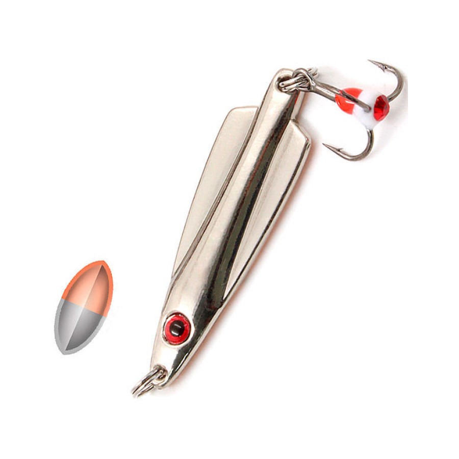 

Блесна для зимней рыбалки вертикальная Namazu Skat, размер 55 мм, вес 15 г, цвет S604, Оранжевый;серый, Skat