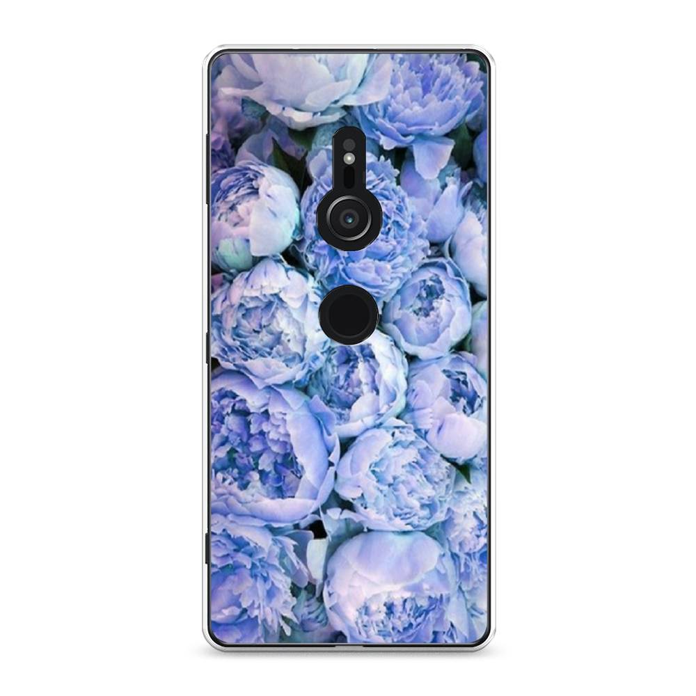 

Чехол Awog на Sony Xperia XZ2 "Пионы голубые", Разноцветный, 52850-8