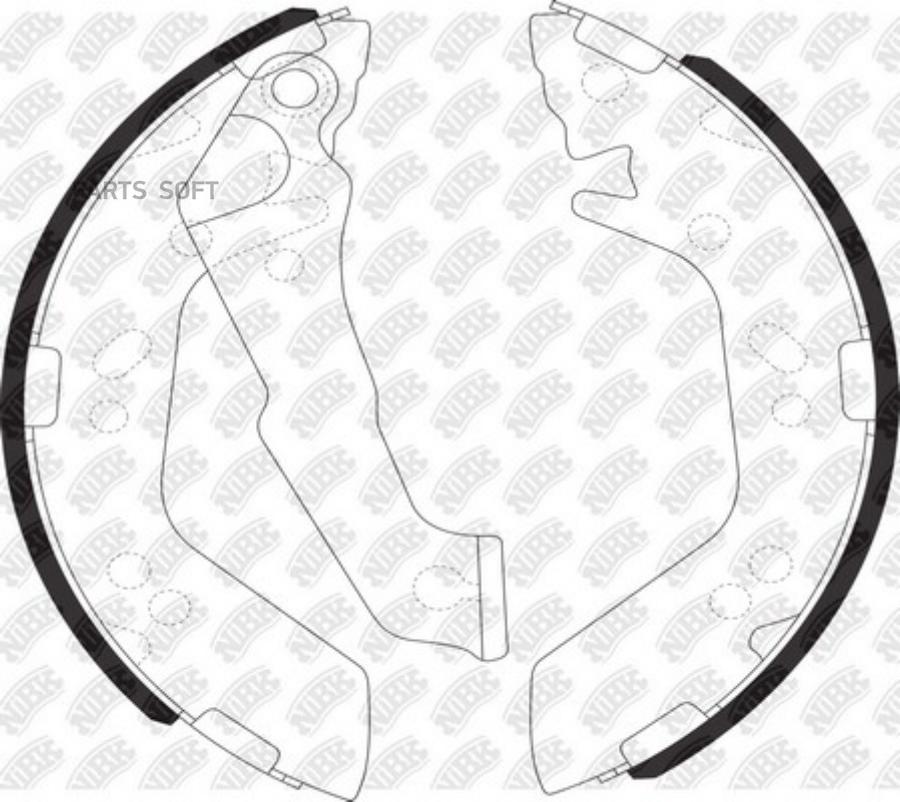 

Тормозные колодки NiBK барабанные для Hyundai Accent 1.3-1.6 2000- FN11909