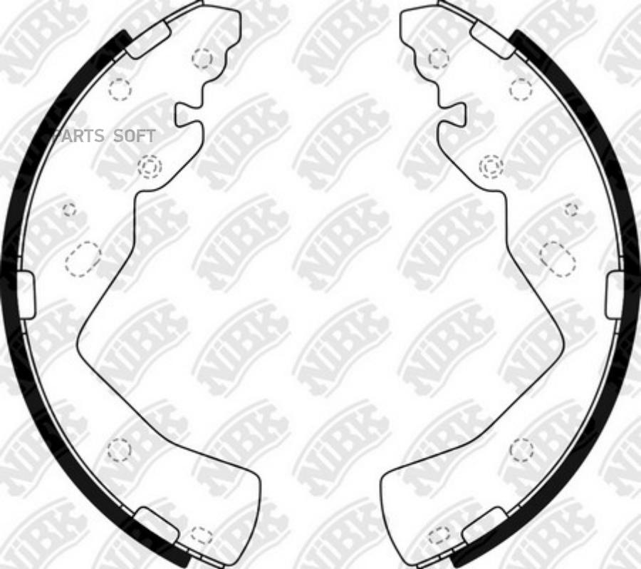 

Колодки барабанные ford ranger, mazda b2500 2.5d/td 99> Fn3413-nibk