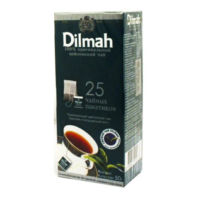 Чай черный Dilmah цейлонский в пакетиках 2 г х 25 шт
