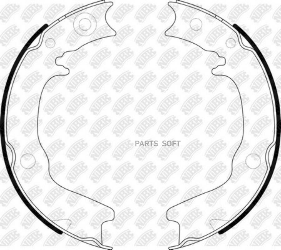 

Тормозные колодки NiBK стояночного тормоза для Mitsubishi Lancer, Outlander 2003- FN6704