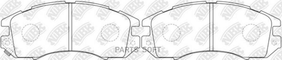 

Колодки дисковые п. subaru legacy 1.8-2.2 89-94/impreza 1.6-2.0 92-00 Pn7248-nibk