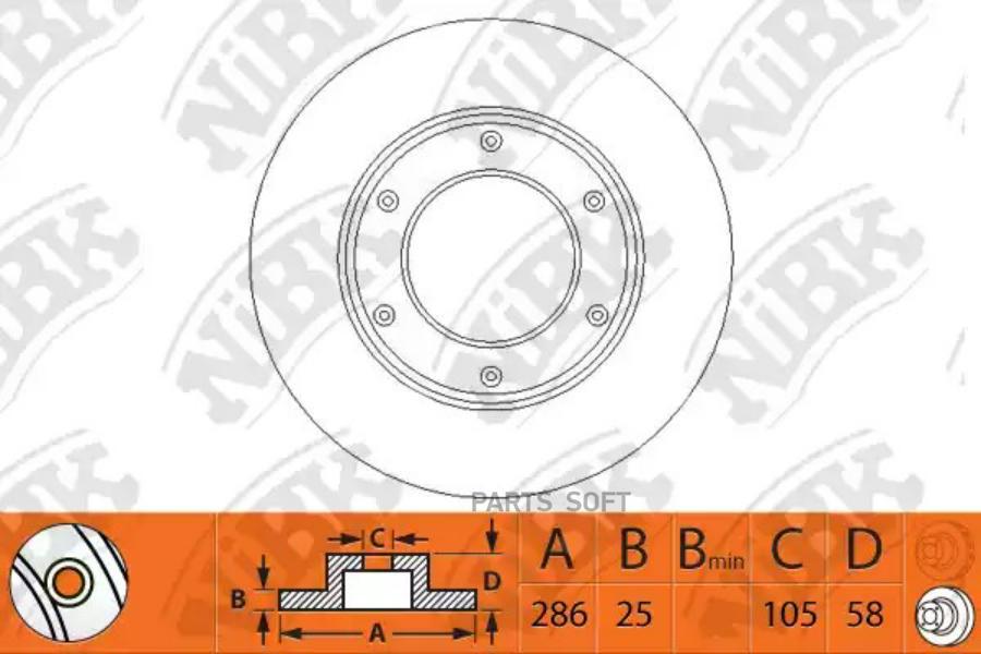 

Rn1090_диск тормозной передний toyota land cruiser 4.0/4.2d 90-92