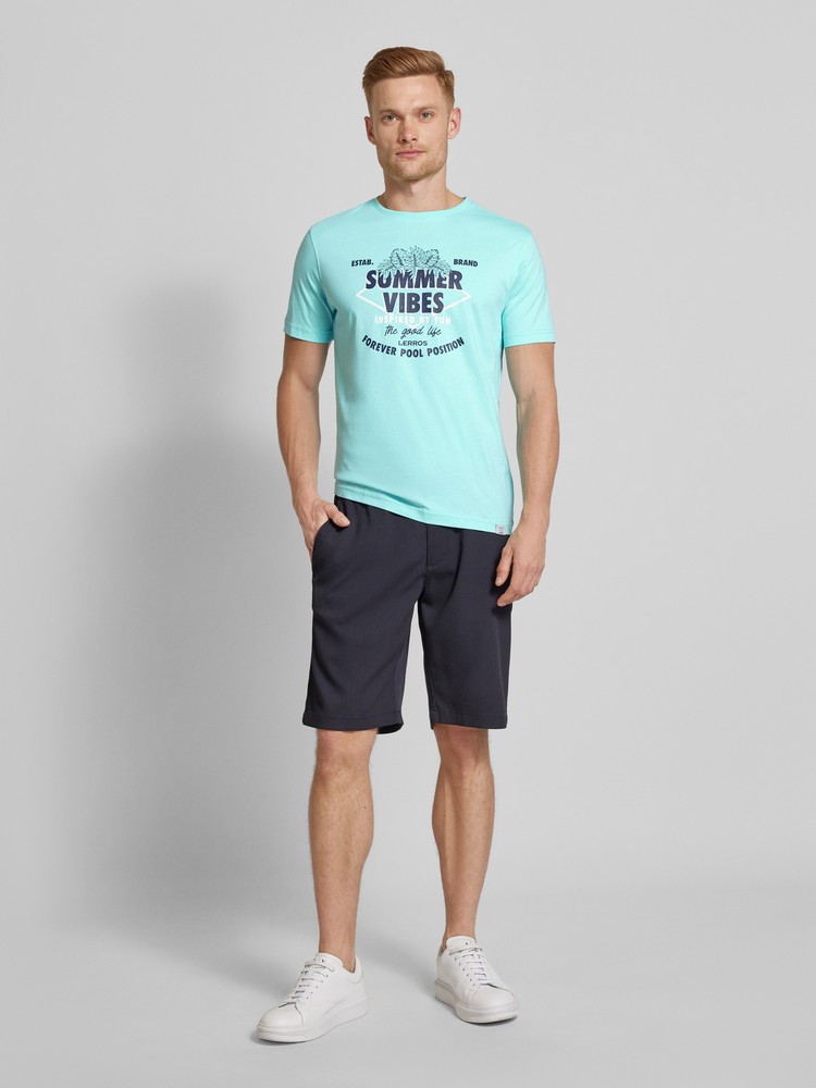 

Футболка мужская LERROS 2453068 голубая XXL, Голубой, 2453068