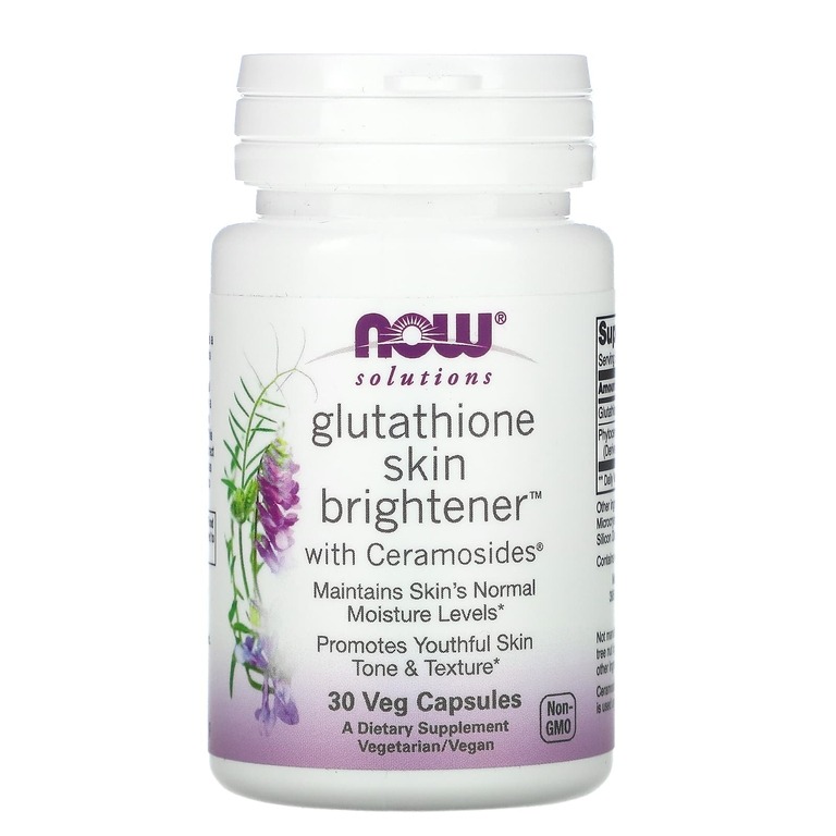 

Глутатион NOW Glutathione Skin Brightene with Ceramosides капсулы 30 шт.