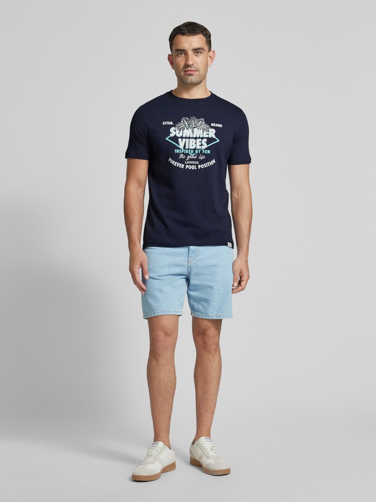 

Футболка мужская LERROS 2453068 синяя XXXL, Синий, 2453068