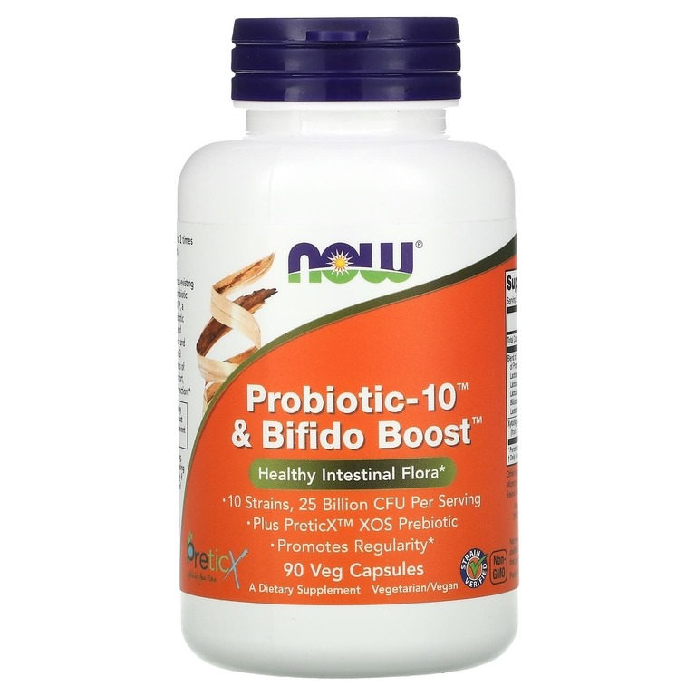 

Пробиотик NOW Probiotic-10 & Bifido Boost капсулы 90 шт.