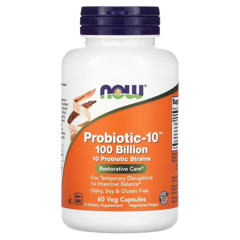 Пробиотик-10 NOW Probiotic-10 100 Billion капсулы 60 шт.