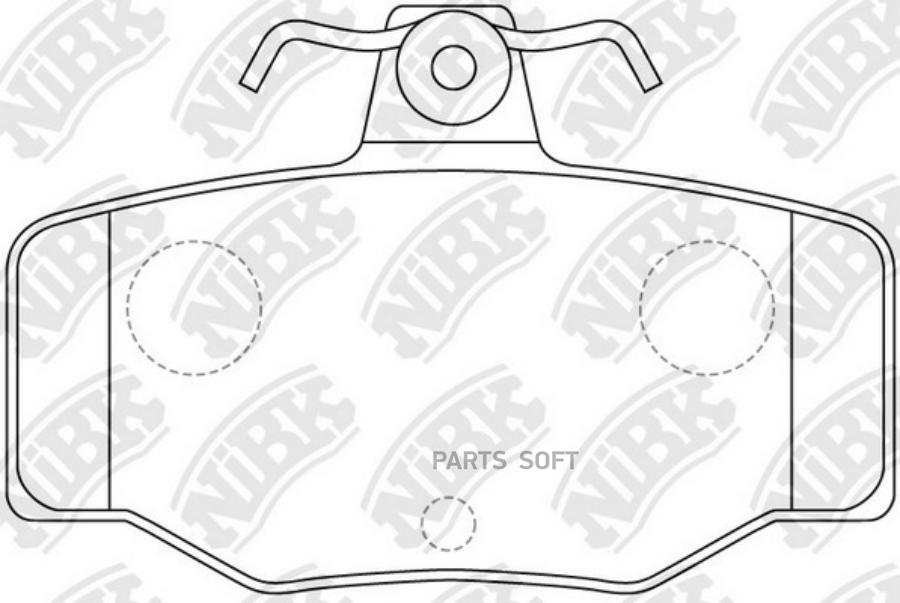 

Тормозные колодки NiBK задние дисковые для Nissan Primera P10, P11 1.6-2.0 1990- PN2214