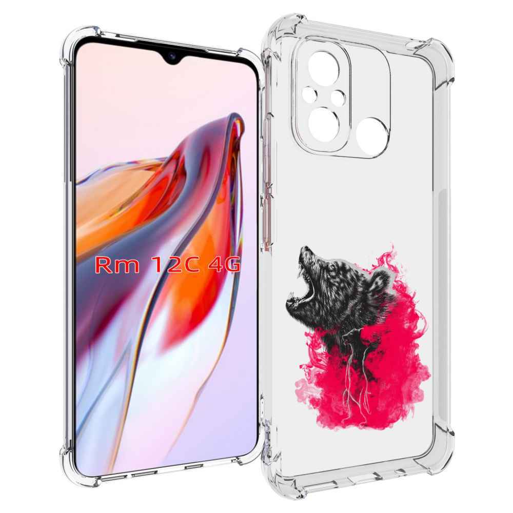 

Чехол MyPads медведь в дымке для Xiaomi Redmi 12C / Poco C55, Прозрачный, Tocco