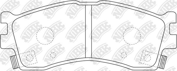 

Тормозные колодки NiBK передние для Kia Clarus 1999-2000, Carens 2000-2002 PN0702