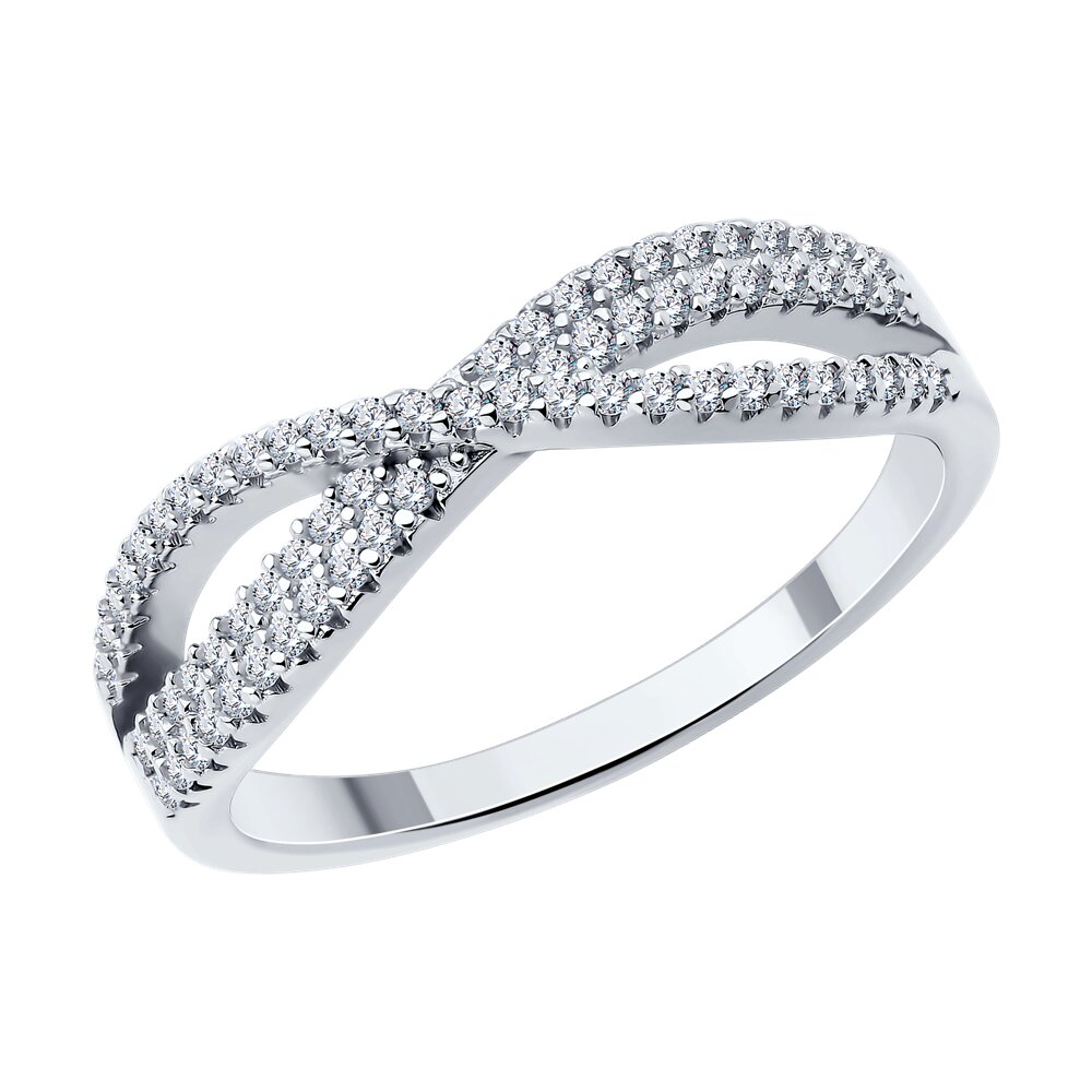 

Кольцо из серебра р. 16,5 SOKOLOV 94014000-91, фианит, 94014000-91