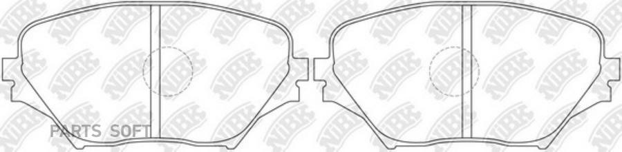

Тормозные колодки NiBK передние дисковые для Toyota RAV4 1.8, 2.0wti 2000- PN1447