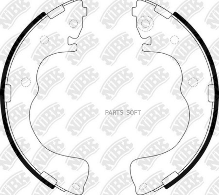 

Тормозные колодки NiBK барабанные для Mazda MPV 2.0i1999-2000 FN3402