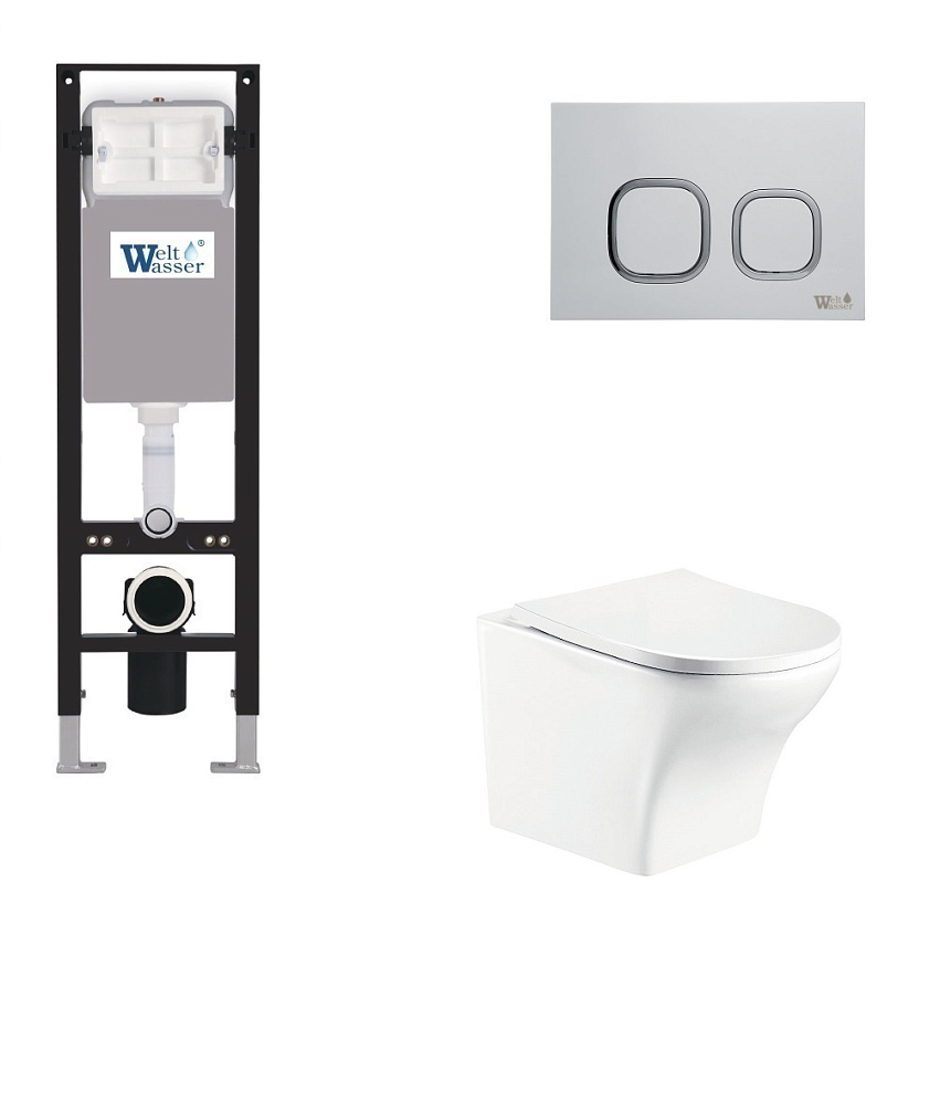 

Комплект унитаз с инсталляцией WeltWasser AMBERG 350 + ODENBACH 004 GL-WT + AMBERG RD-WT