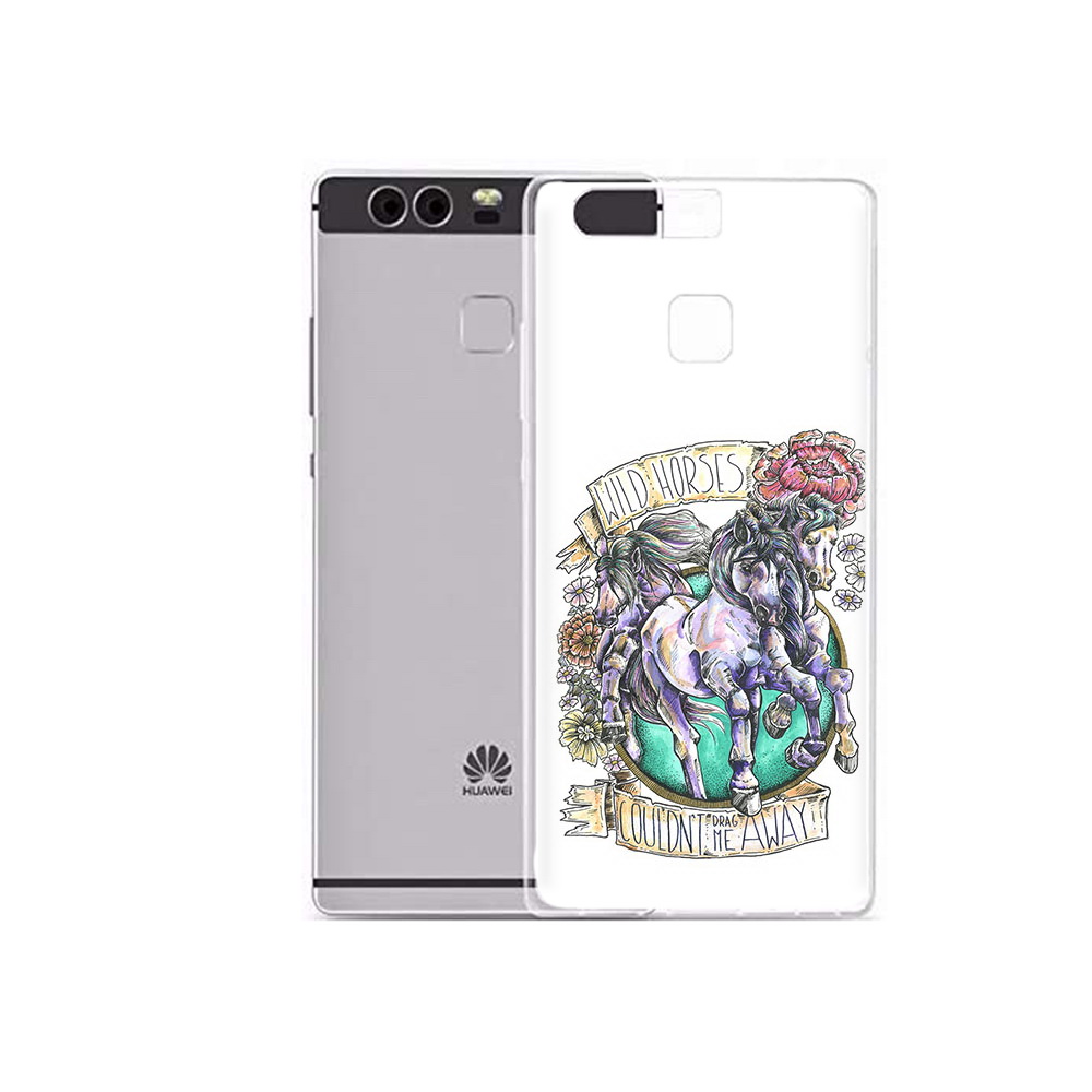 

Чехол MyPads Tocco для Huawei P9 Plus рисунок коней в цветах (PT31455.54.582), Прозрачный, Tocco