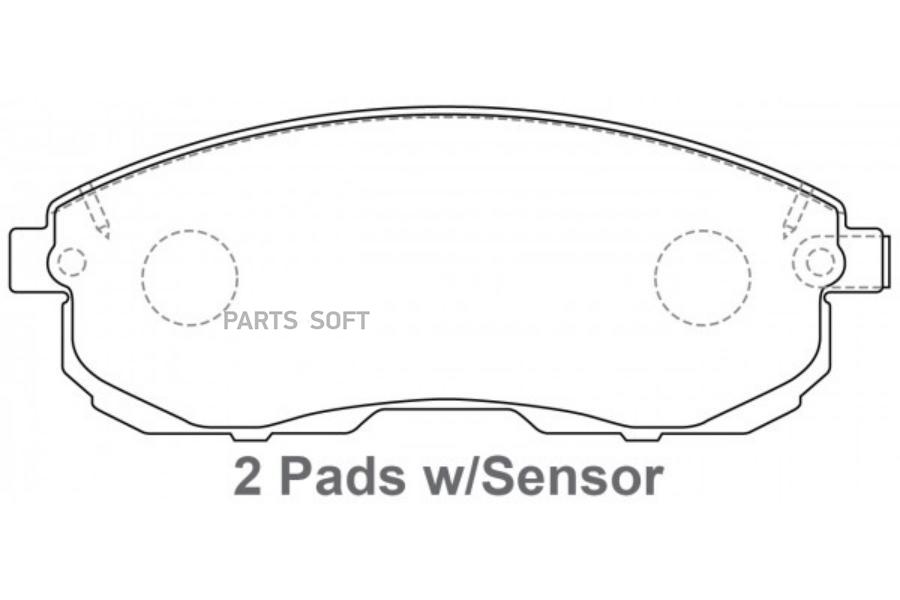 

Тормозные колодки NiBK передние для Nissan Maxima 1989-, 200SX 1991-1993 PN2201