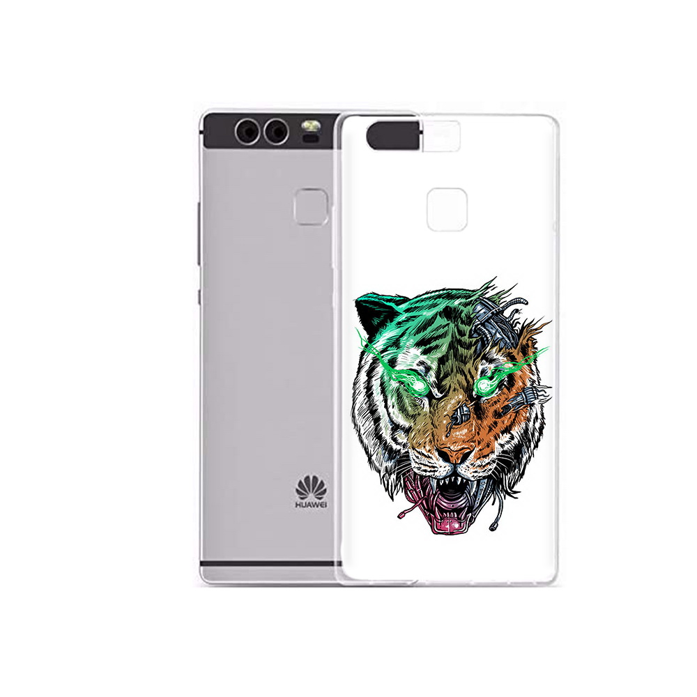 

Чехол MyPads Tocco для Huawei P9 Plus робо-тигр (PT31455.54.584), Прозрачный, Tocco