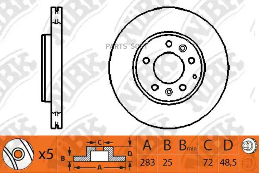 

Тормозный колодки NiBK передний для Mazda 6 1.8-2.3, 2.0Di 2002- rn1195