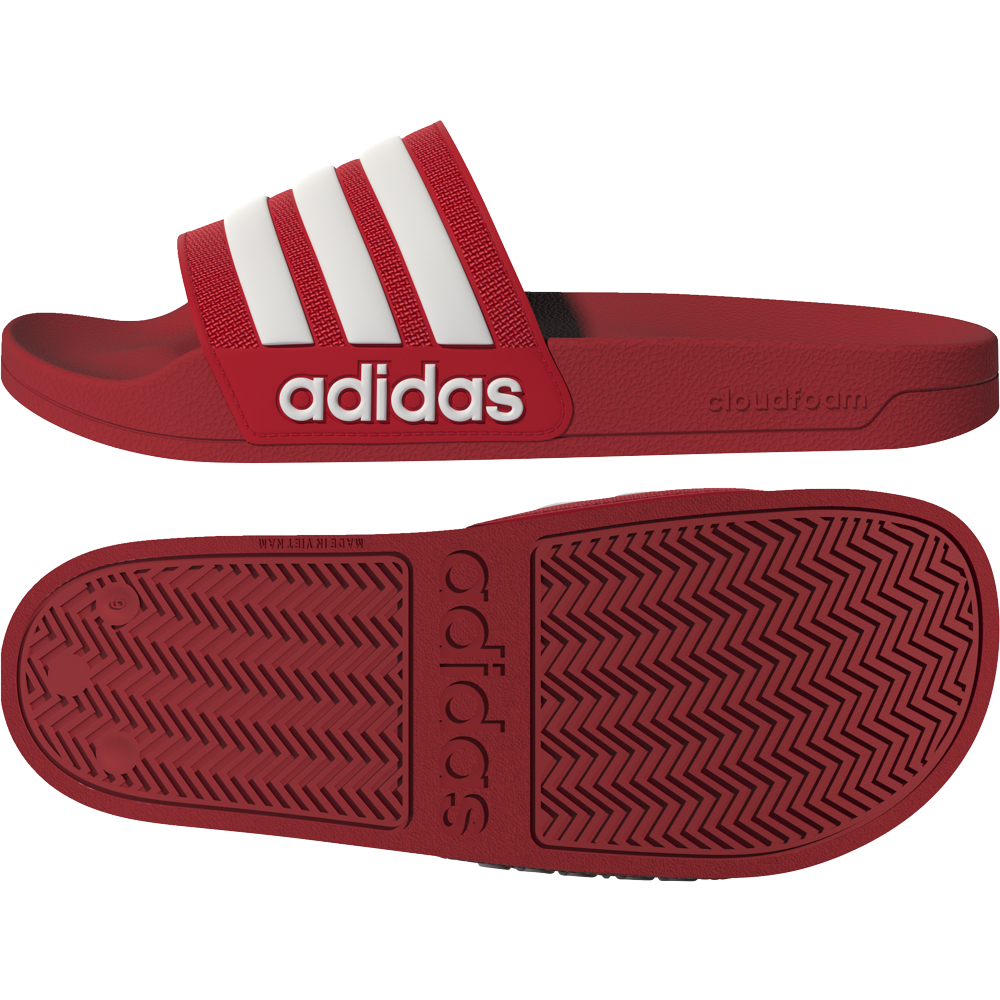 фото Шлепанцы мужские adidas adilette shower красные 9 uk