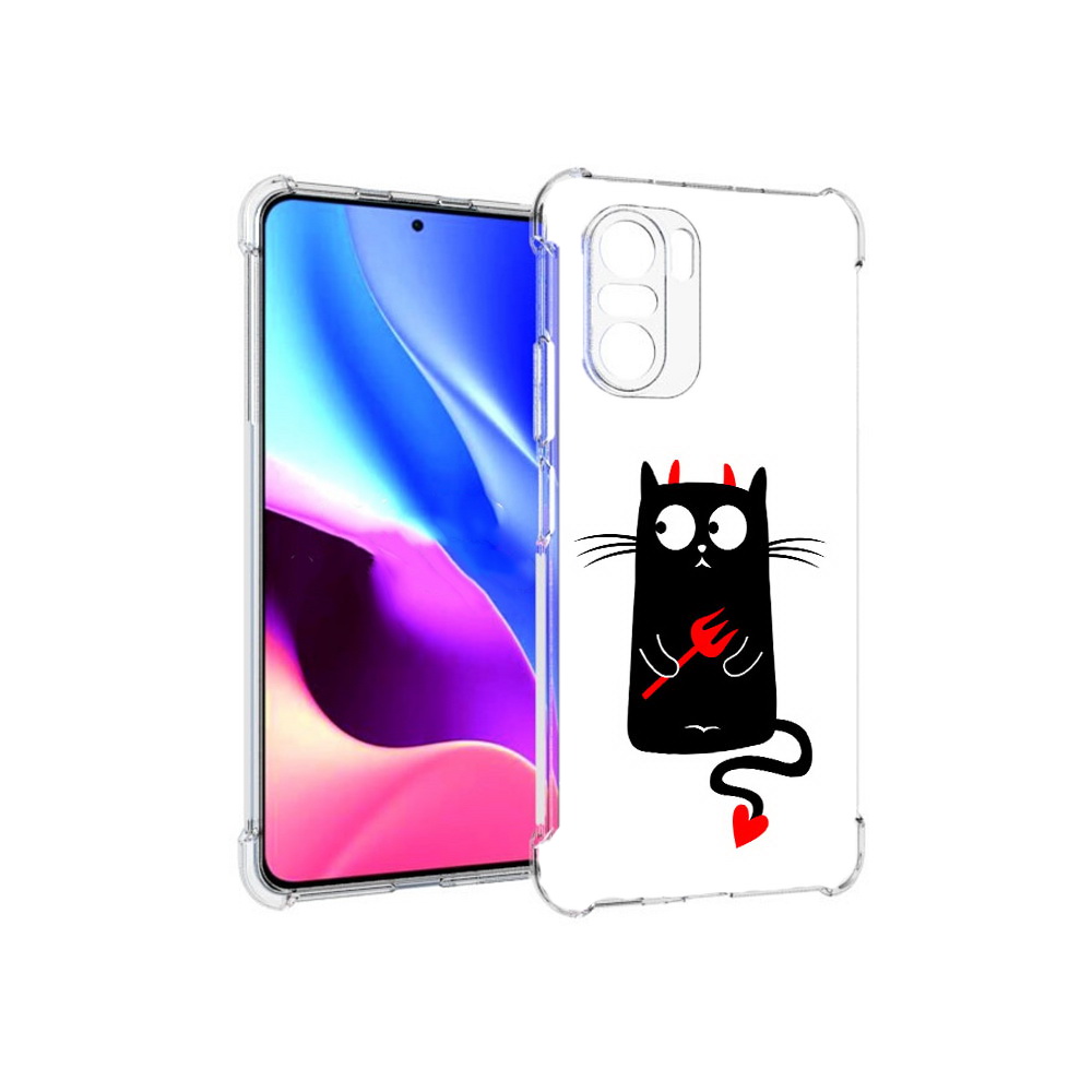Чехол MyPads Tocco для Xiaomi Redmi K40 Кот демон (PT158239.260.97)